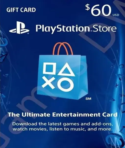 PlayStation Gift Card – 60$ US (DIGITAL CODE)
