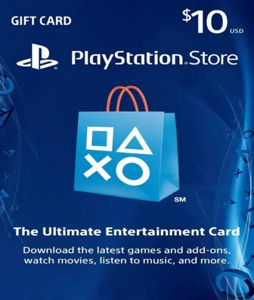 PlayStation Gift Card – 10$ US (DIGITAL CODE)